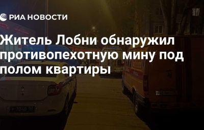 Житель Лобни обнаружил противопехотную мину под полом квартиры