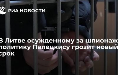 В Литве осужденному за шпионаж  политику Палецкису грозит новый срок