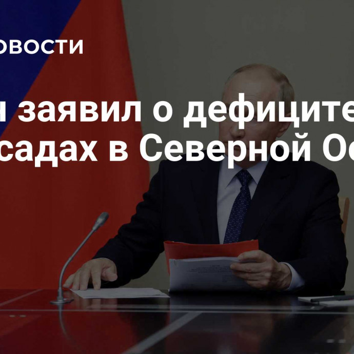 Путин заявил о дефиците мест в детсадах в Северной Осетии