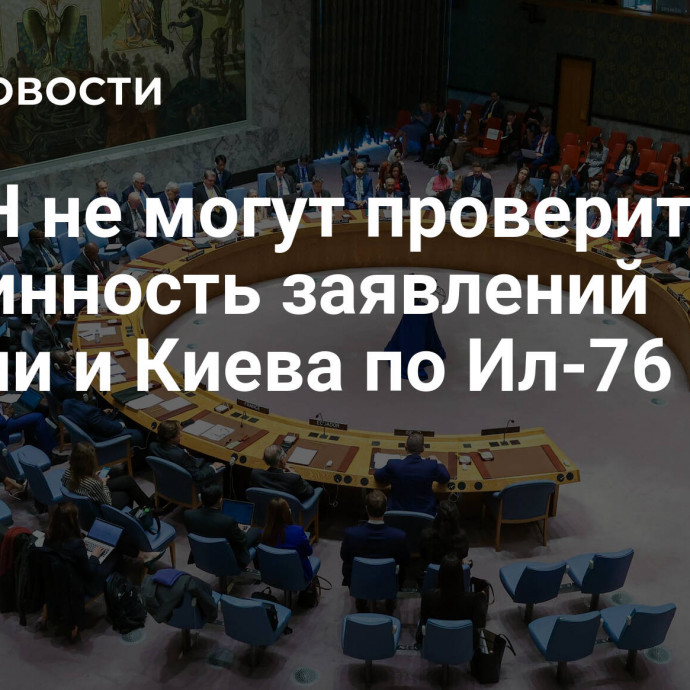 В ООН не могут проверить подлинность заявлений России и Киева по Ил-76