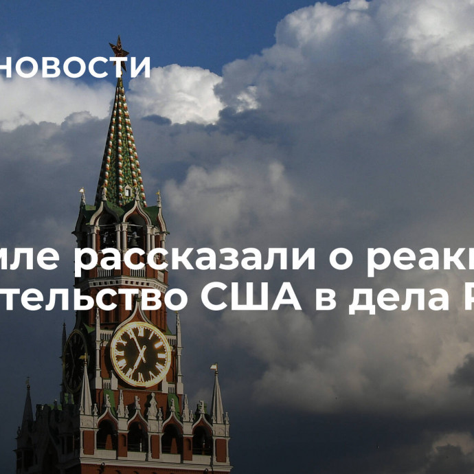 В Кремле рассказали о реакции на вмешательство США в дела России