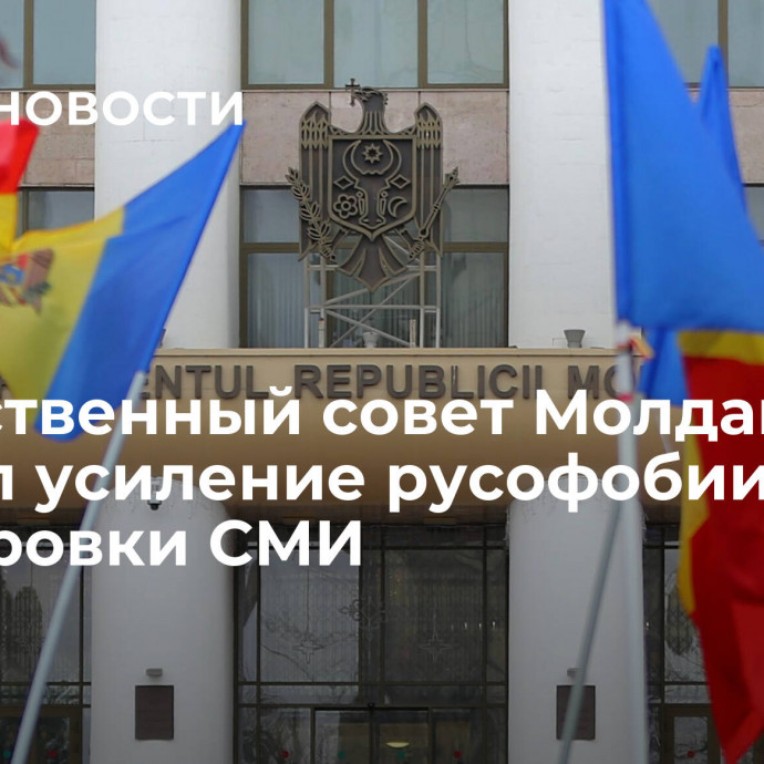 Общественный совет Молдавии осудил усиление русофобии после блокировки СМИ