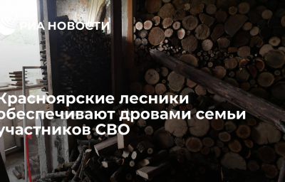 Красноярские лесники обеспечивают дровами семьи участников СВО