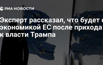 Эксперт рассказал, что будет с экономикой ЕС после прихода к власти Трампа