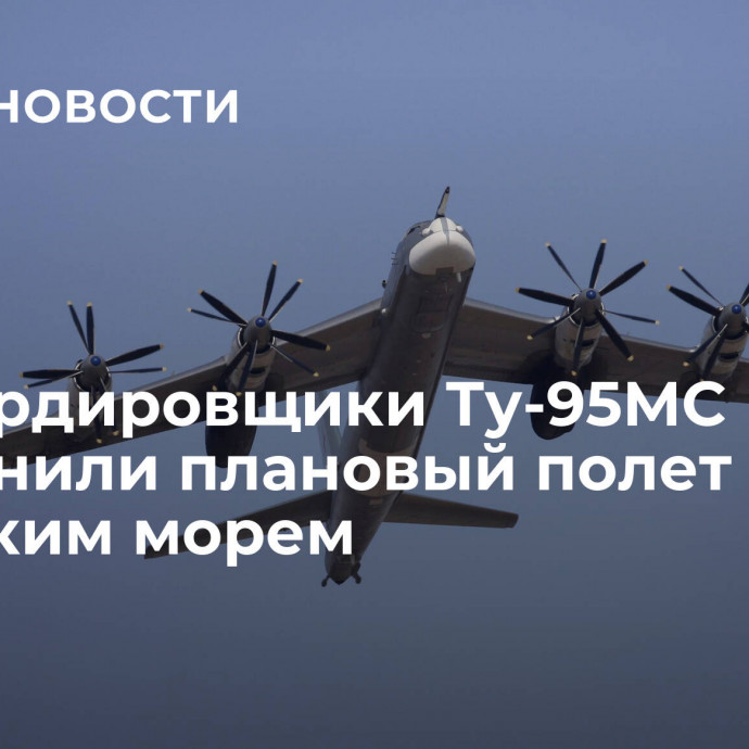 Бомбардировщики Ту-95МС выполнили плановый полет над Японским морем