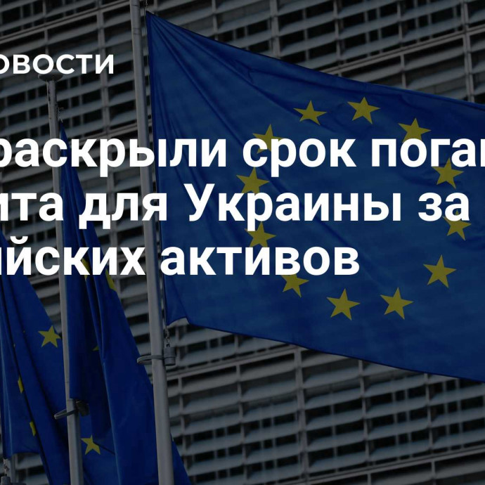 В ЕС раскрыли срок погашения кредита для Украины за счет российских активов