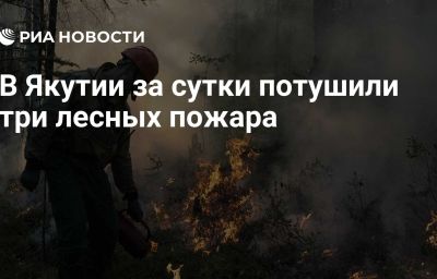 В Якутии за сутки потушили три лесных пожара