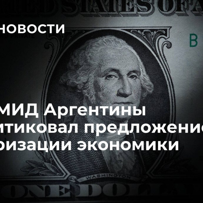 Глава МИД Аргентины раскритиковал предложение о долларизации экономики