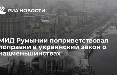 МИД Румынии поприветствовал поправки в украинский закон о нацменьшинствах