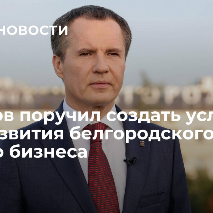 Гладков поручил создать условия для развития белгородского малого бизнеса