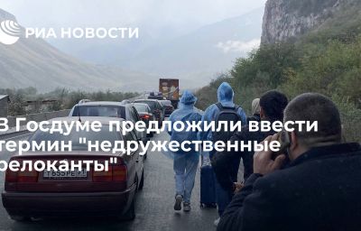 В Госдуме предложили ввести термин "недружественные релоканты"