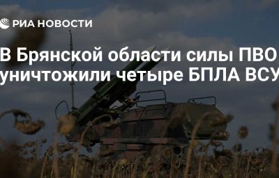 В Брянской области силы ПВО уничтожили четыре БПЛА ВСУ