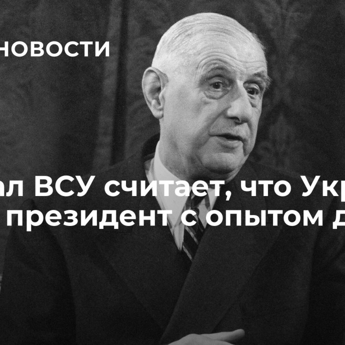 Генерал ВСУ считает, что Украине нужен президент с опытом де Голля