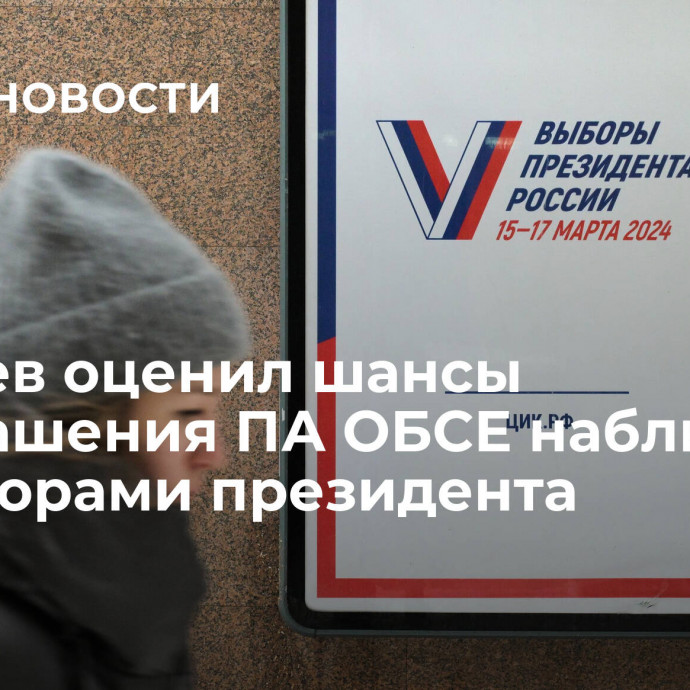 Косачев оценил шансы приглашения ПА ОБСЕ наблюдать за выборами президента