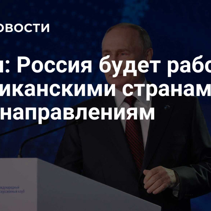 Путин: Россия будет работать с африканскими странами по всем направлениям