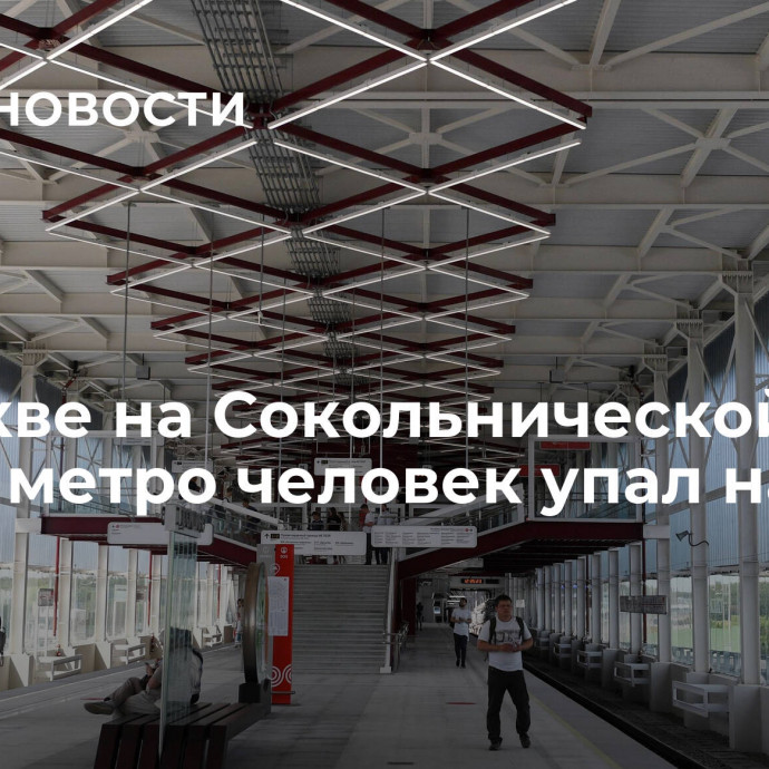 В Москве на Сокольнической линии метро человек упал на пути