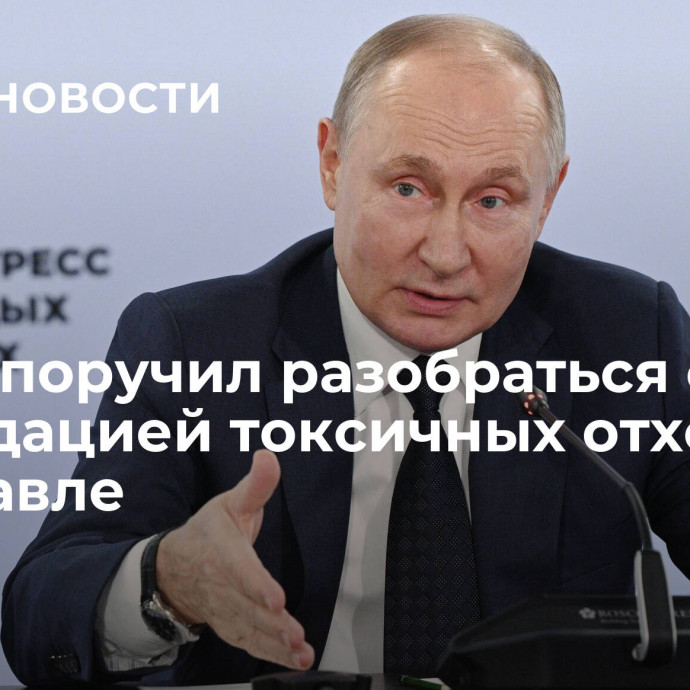 Путин поручил разобраться с ликвидацией токсичных отходов в Ярославле