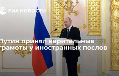 Путин принял верительные грамоты у иностранных послов