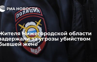 Жителя Нижегородской области задержали за угрозы убийством бывшей жене