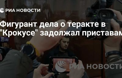 Фигурант дела о теракте в "Крокусе" задолжал приставам