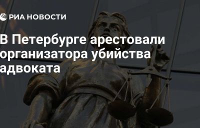 В Петербурге арестовали организатора убийства адвоката