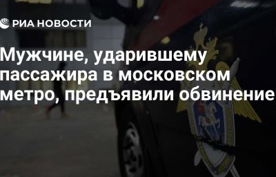 Мужчине, ударившему пассажира в московском метро, предъявили обвинение