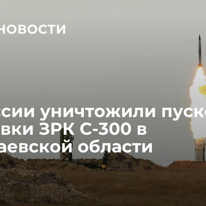 ВС России уничтожили пусковые установки ЗРК С-300 в Николаевской области