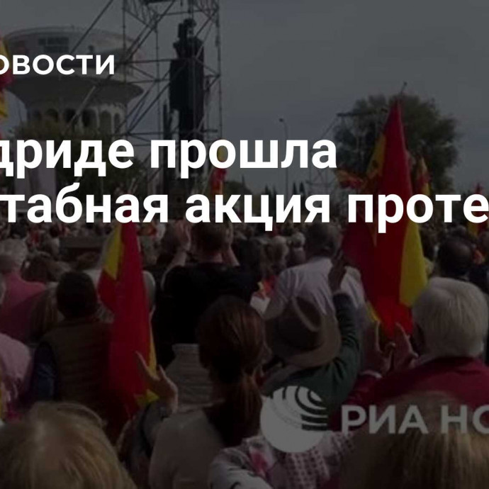 В Мадриде прошла масштабная акция протеста