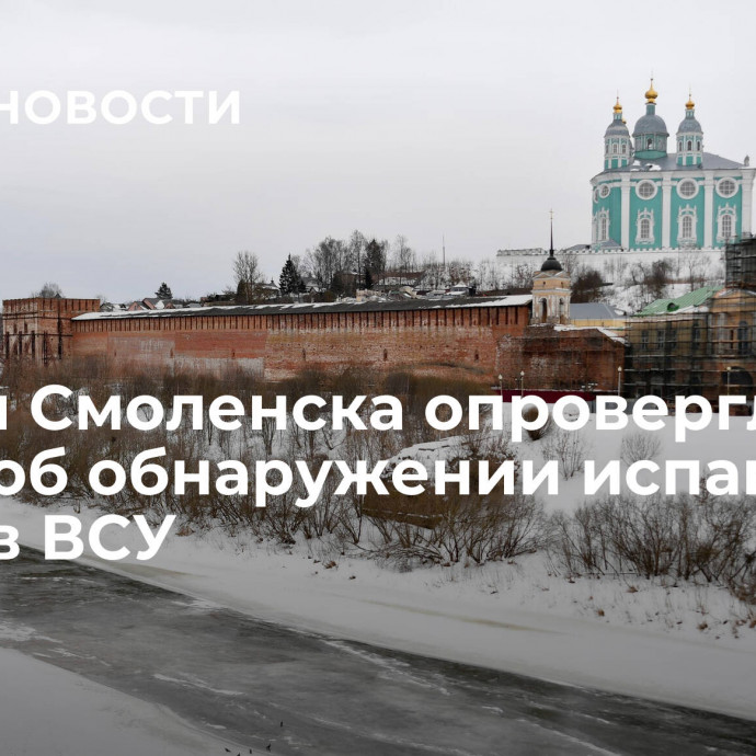 Власти Смоленска опровергли слухи об обнаружении испанских дронов ВСУ