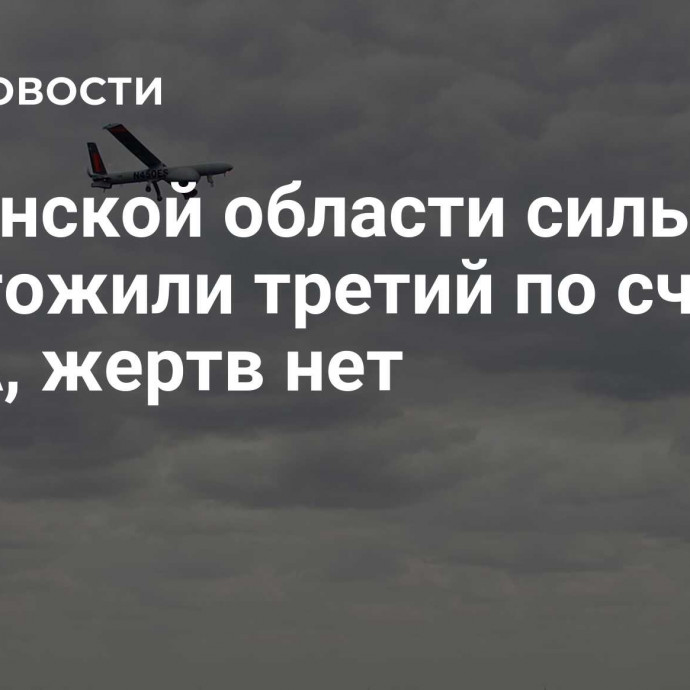 В Брянской области силы ПВО уничтожили третий по счету БПЛА, жертв нет