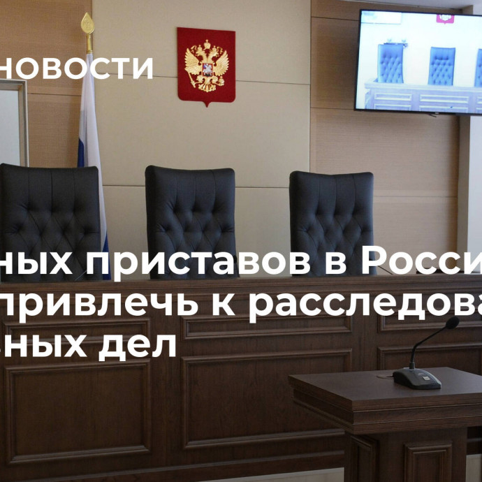 Судебных приставов в России могут привлечь к расследованию уголовных дел