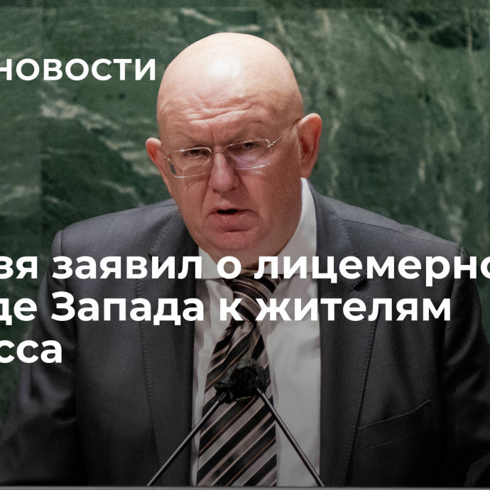 Небензя заявил о лицемерном подходе Запада к жителям Донбасса