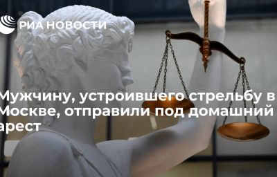 Мужчину, устроившего стрельбу в Москве, отправили под домашний арест