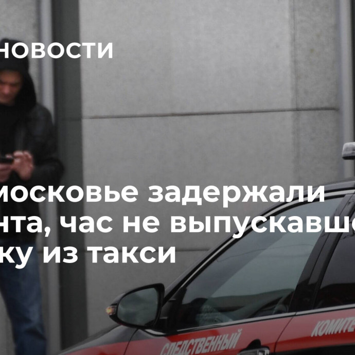 В Подмосковье задержали мигранта, час не выпускавшего девушку из такси