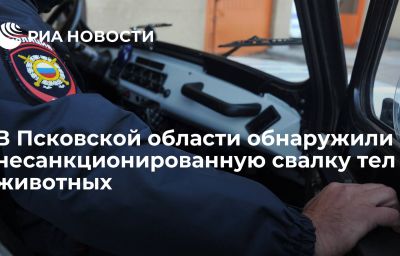 В Псковской области обнаружили несанкционированную свалку тел животных