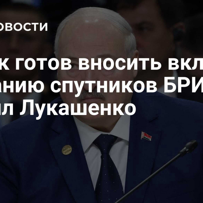 Минск готов вносить вклад по созданию спутников БРИКС, заявил Лукашенко