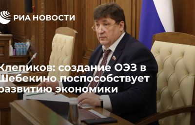 Клепиков: создание ОЭЗ в Шебекино поспособствует развитию экономики