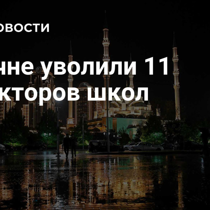 В Чечне уволили 11 директоров школ