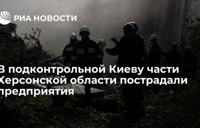 В подконтрольной Киеву части Херсонской области пострадали предприятия