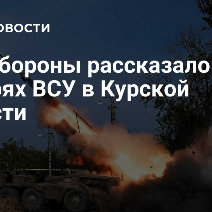 Минобороны рассказало о потерях ВСУ в Курской области