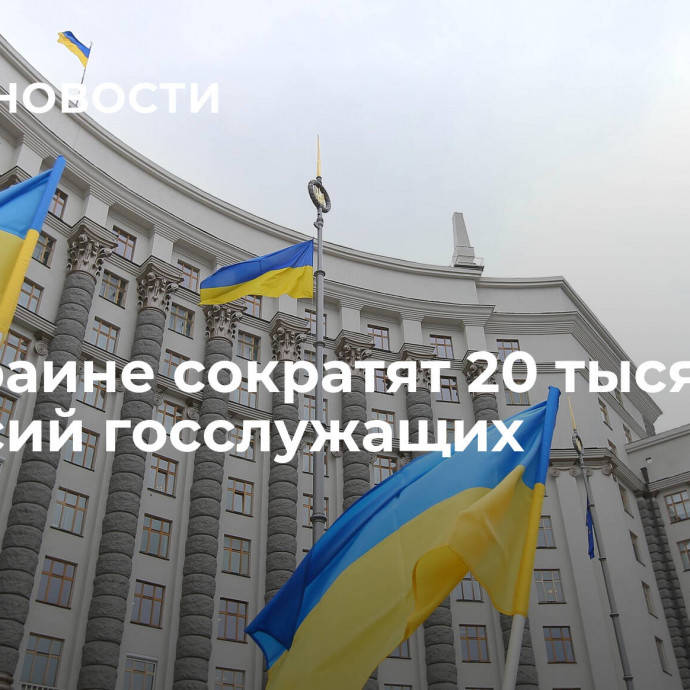 На Украине сократят 20 тысяч вакансий госслужащих