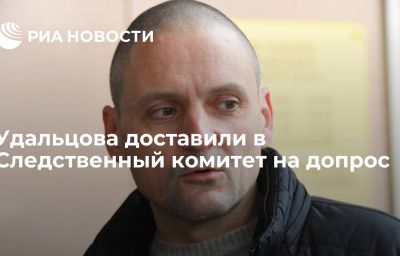 Удальцова доставили в Следственный комитет на допрос