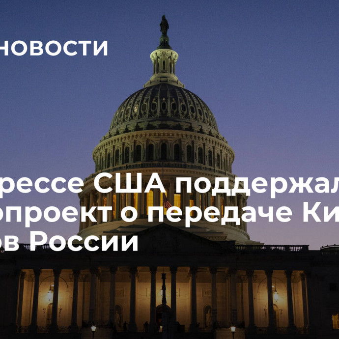 В конгрессе США поддержали законопроект о передаче Киеву активов России