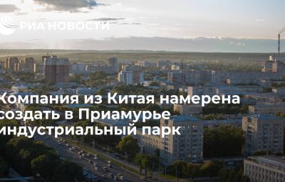 Компания из Китая намерена создать в Приамурье индустриальный парк