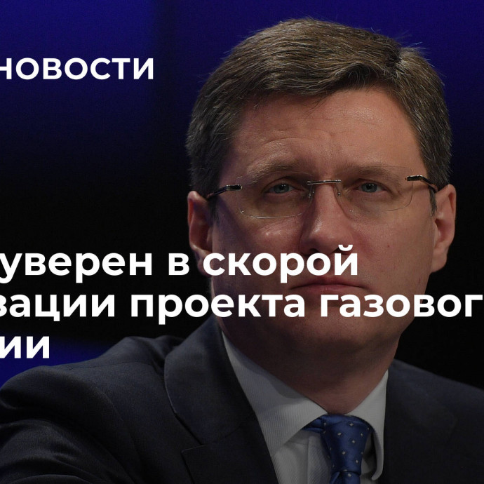 Новак уверен в скорой реализации проекта газового хаба в Турции