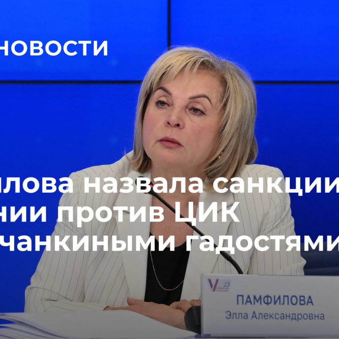 Памфилова назвала санкции Британии против ЦИК 