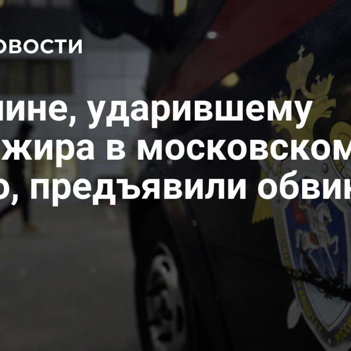 Мужчине, ударившему пассажира в московском метро, предъявили обвинение