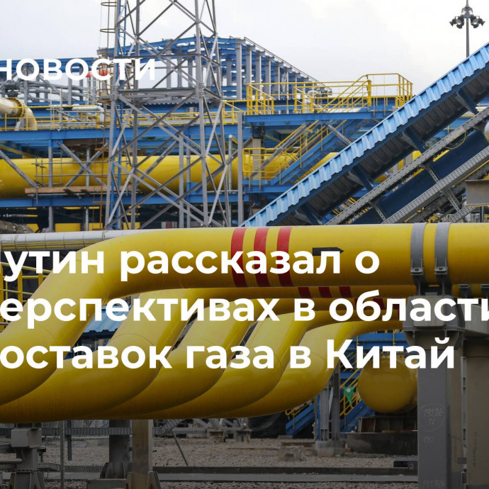 Путин рассказал о перспективах в области поставок газа в Китай