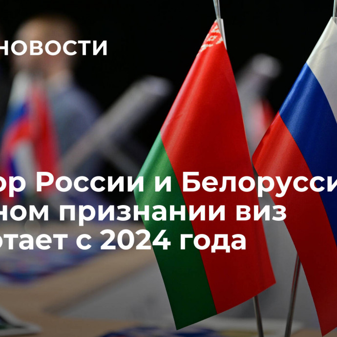 Договор России и Белоруссии о взаимном признании виз заработает с 2024 года