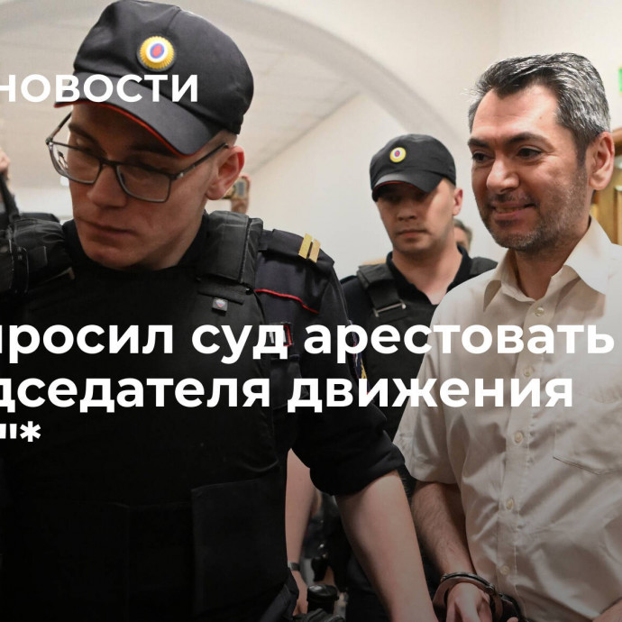 СК попросил суд арестовать сопредседателя движения 